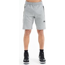 Air Jones Alec Gri Melanj Standart Kalıp Erkek Şort - 81243
