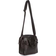 Newish Polo Kadın Deri Uzun Askılı El ve Omuz Çantası – Siyah – NEWPOLO368