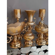 Rossev Helena Hand Made 7 Parça Kahve Salon Seti