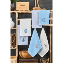 Bebesoft Kahve Köşesi 6'lı  Mutfak Havlu Seti (45CMX60CM)