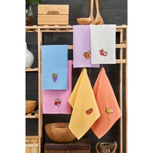 Bebesoft Kahve Köşesi 6'lı  Mutfak Havlu Seti (45CMX60CM)