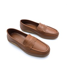 Bulldozer B260700 Iç Dış Hakiki Yumuşak Deri Kadın Taba Renk Makosen Ayakkabı