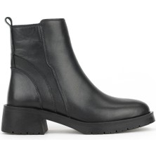 Ziya, Kadın Hakiki Deri Bot 153359Z622 Siyah