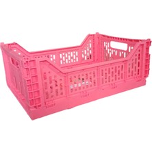 AGM Katlanır  40X30X15 cm Gıdaya Uygun Katlanabilir Düzenleyici Sepet 17 Litre ,katlanabilir Saklama Sepeti, Istiflenebilir Düzenleyici Kutu, Meyve Sebze Oyuncaklarını Saklamak Için Büyük Kapasiteli Kasa