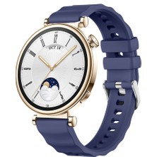 Sneezy Huawei Watch Gt4 41MM Ile Uyumlu Softflex Metal Tokalı Spor Silikon Akıllı Saat Kordonu