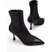 Suins Shoes Suins Elaris Model Premium Model Kadın Siyah Bot 7,5 cm Topuk Yüksekliği