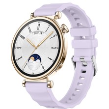 Sneezy Huawei Watch Gt4 41MM Ile Uyumlu Softflex Metal Tokalı Spor Silikon Akıllı Saat Kordonu