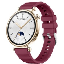 Sneezy Huawei Watch Gt4 41MM Ile Uyumlu Softflex Metal Tokalı Spor Silikon Akıllı Saat Kordonu