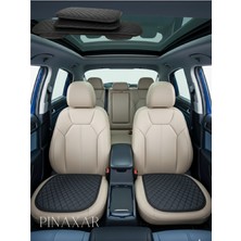 Mitsubishi Colt Czt 2005-2008 3 Kapı Ön ve Arka Takım Koltuk Minderi Siyah Deri Siyah Dikis