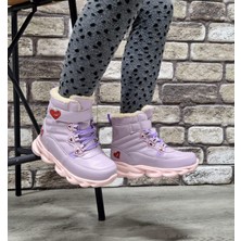 Bukond Içi Kürklü Kaydırmaz Kauçuk Taban Su Geçirmez  Işıklı Çocuk Botu