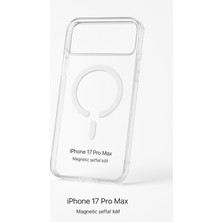 iPhone 17 Pro Max Manyetik Şeffaf Kılıf | Magsafe Uyumlu | Yumuşak Tpu Malzeme | Darbe Emici |