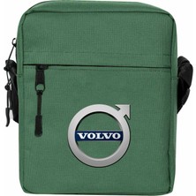 Zepplin Giyim Volvo Logo Omuz Çantası Fermuarlı Yeşil Renk