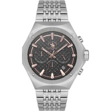 Santa Barbara Polo & Racquet Club Sbpc Gümüş Çelik Kordon Erkek Kol Saati LSB.5.10005-3