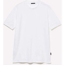 Sisley %100 Pamuk Bisiklet Yaka Regular Fit T-Shirt Erkek Beyaz T-Shirt - 325P3089S104J