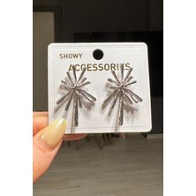 H&E Design Kadın Gold Tarz Stil Küpe