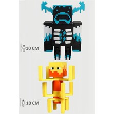 Minecraft Warden ve Blaze Set Hareketli Eklemli Figür