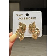 H&E Design Kadın Gümüş Renk Tarz Küpe