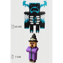 Minecraft Warden ve Cadı Witch Set Hareketli Eklemli Figür