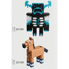 Minecraft Warden ve At Horse  Set Hareketli Eklemli Figür