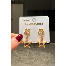 H&E Design Kadın Yıldız Sallantılı Küpe