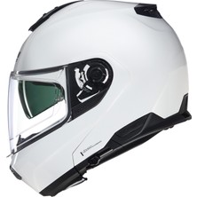 Nolan N100-6 Classıco 305 Çene Açılır Kask Metal Beyaz