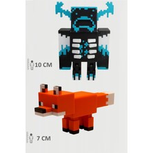 Minecraft Warden ve Tilki Set Hareketli Eklemli Figür