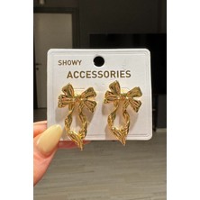 H&E Design Kadın Zirkon Taşlı Sallantılı Kalp Küpe