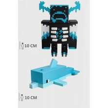 Minecraft Warden ve Yunus Dolphin Set Hareketli Eklemli Figür