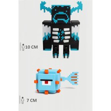 Minecraft Warden ve Guardian Set Hareketli Eklemli Figür