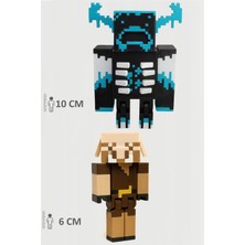 Minecraft Warden ve Piglin Set Hareketli Eklemli Figür