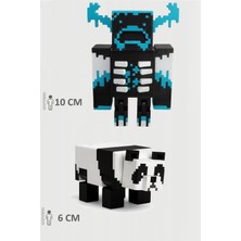 Minecraft Warden ve Panda Set Hareketli Eklemli Figür