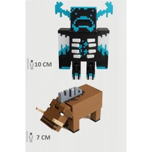 Minecraft Warden ve Hoglin Set Hareketli Eklemli Figür
