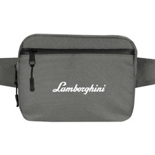 Zepplin Giyim Lamborghni Text Bel Çantası Fermuarlı Gri Renk