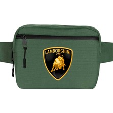 Zepplin Giyim Lamborghni Classic Bel Çantası Fermuarlı Yeşil Renk