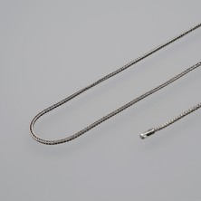 Silvalli Haddeli Tilki Kuyruğu Gümüş Zincir