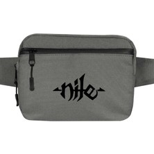 Zepplin Giyim Nile Logo Bel Çantası Fermuarlı Gri Renk
