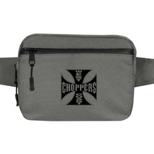 Zepplin Giyim West Coast Choppers Bel Çantası Fermuarlı Gri Renk