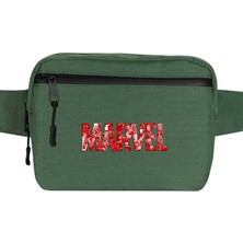 Zepplin Giyim Marvel Heroes In Post 3 Bel Çantası Fermuarlı Yeşil Renk