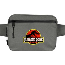 Zepplin Giyim Jurassic Park Classic Bel Çantası Fermuarlı Gri Renk