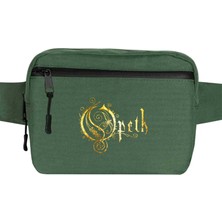 Zepplin Giyim Opeth Logo Classic Bel Çantası Fermuarlı Yeşil Renk