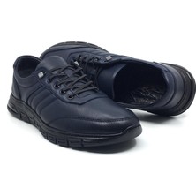 Catelli %100 Deri Ortopedik Erkek Kışlık Rahat Günlük Ithal Kauçuk Kaymaz Taban Lastik Bağcıklı Sneaker Ayakkabı 40-44
