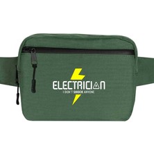 Zepplin Giyim Elektrikçi Bel Çantası Fermuarlı Yeşil Renk