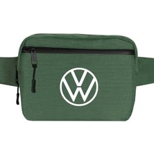 Zepplin Giyim Volkswagen New Logo Bel Çantası Fermuarlı Yeşil Renk