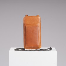 Deer Deri Aristalos Vintage Askılı Telefon Çantası