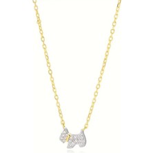 Brezza Lusso Jewelry Loyal Puppy Minik Pati Kadın Gümüş Kolye
