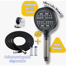 Truva Yeni Duş Seti Patlamaz Hortumlu Kireç Önleyici Özellikli