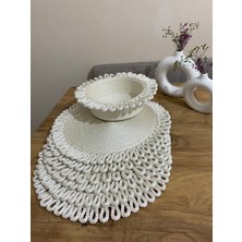 Hasırhane Bej Galaxy Modern Jüt Supla ve Ekmeklik 7'li Set