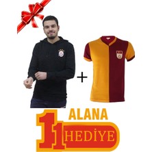 Galatasaray Orijinal Siyah Sweatshirt Metin Oktay T-Shirt Hediyeli