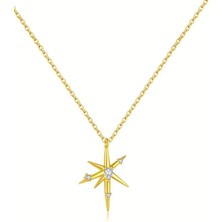 Brezza Lusso Jewelry Stella Kuzey Yıldızı Kadın Gümüş Kolye