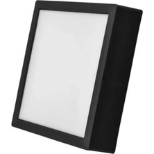 Cata 18 W LED Panel - Beyaz Işık (6500K) - Siyah Kasa - Kare - Sıva Üstü -